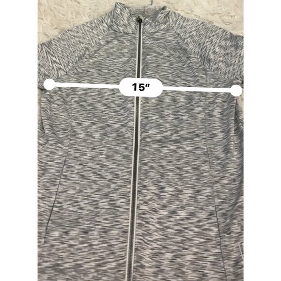 Fila Womens Grey Full-Zip Athletic Performance Running Jacket S - Picture 12 of 14